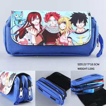 

Fairy Tail Colorful Anime Cosmetic Cases Portable Long Money Bag with Double-zipper