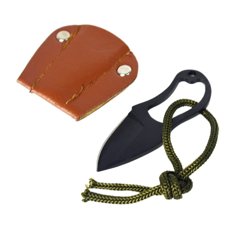 

Self-Defense Carry tool Personal defense security Outdoor Camping EDC Multi Function Tool Small Knife with Leather Cover
