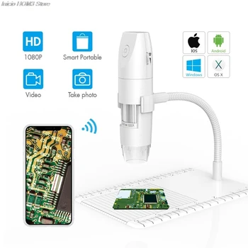 

Wireless Digital Microscope with WiFi USB Flexible Arm Observation Stand for iPhone Android PC Hot