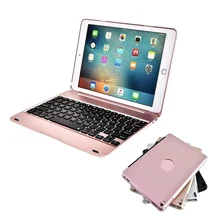 Топ откидная крышка для Apple iPad 9,7 тонкая клавиатура Bluetooth чехол для 2017/2018 новый IPad 9,7/iPad Air/IPad Air2/iPad Pro 9,7