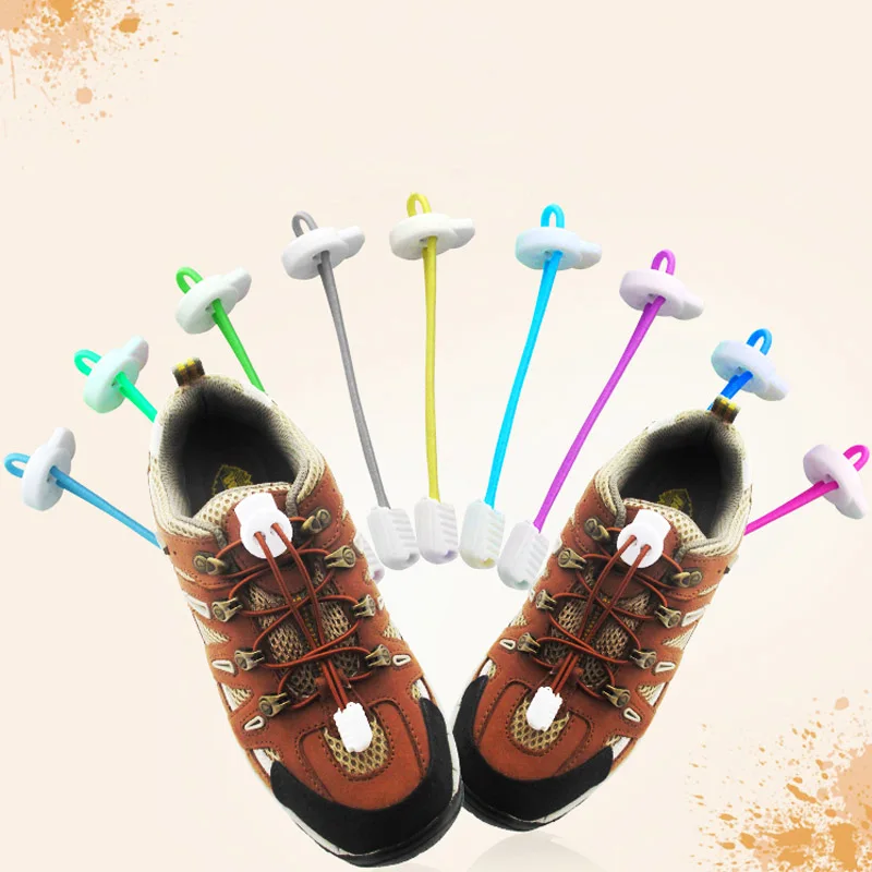 New 1 Pair Adult Child Colorful Locking Shoes Laces White Buckle Elastic Shoelaces Shoestrings Jogging Triathlon Sports Fitness New 1 Pair Adult Child Colorful Locking Shoes Laces White Buckle Elastic Shoelaces Shoestrings Jogging Triathlon Sports Fitness