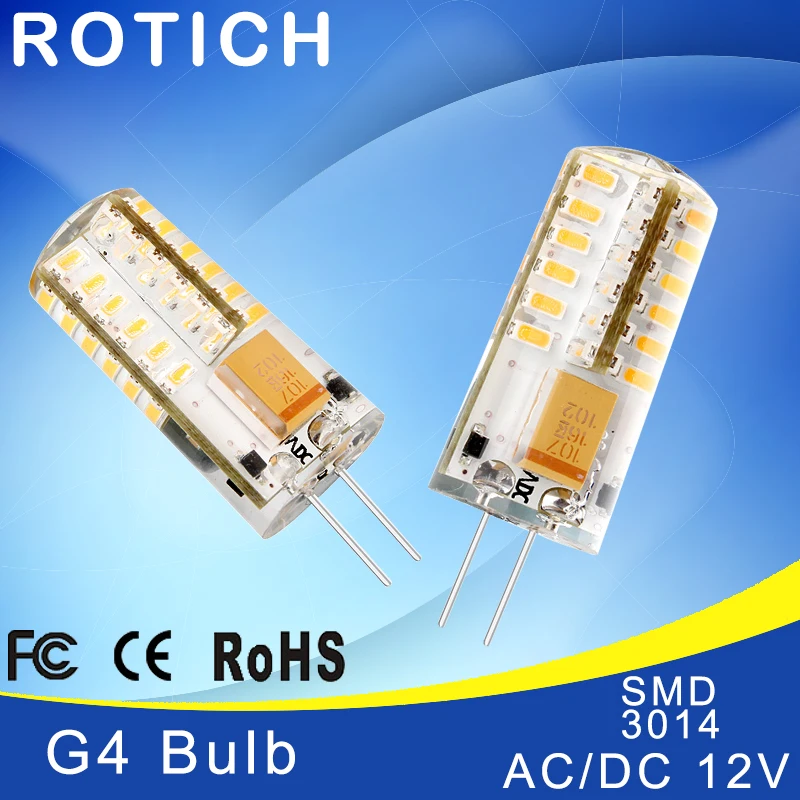 

Mini G4 LED Lamp 3014 LED Bulb 5W AC DC 12V LED G4 SMD Light 360 Beam Angle Chandelier Lights Replace Halogen G4 Lamps