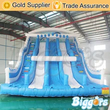 Inflatable Biggors Inflatable Double Lane Slide For Amusement Park