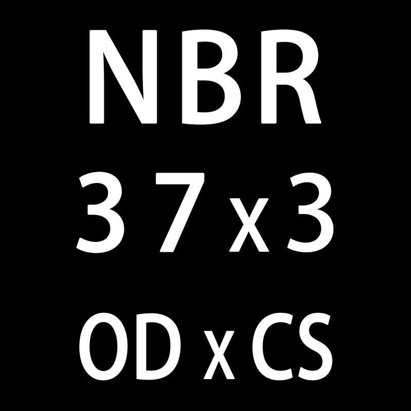 20 шт./лот резиновым кольцом NBR уплотнения-хомут с круглым воротником для мальчиков и девочек CS3mm OD31/32/33/34/35/36/37/38/39/40*3 мм уплотнительное кольцо уплотнения Нитриловый прокладки масло кольца шайба - Цвет: OD37mm