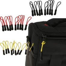 High Quality 10pcs Zipper Pulls Replacement Zip Cord Puller Slider Jacket Backpack Zippers for Bag Cloth Tent Backpack Accessory