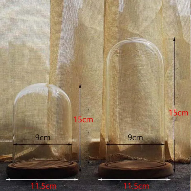 Креативная стеклянная твердая деревянная основа прозрачный стеклянный микро пейзаж живые цветы коробка для хранения Органайзер