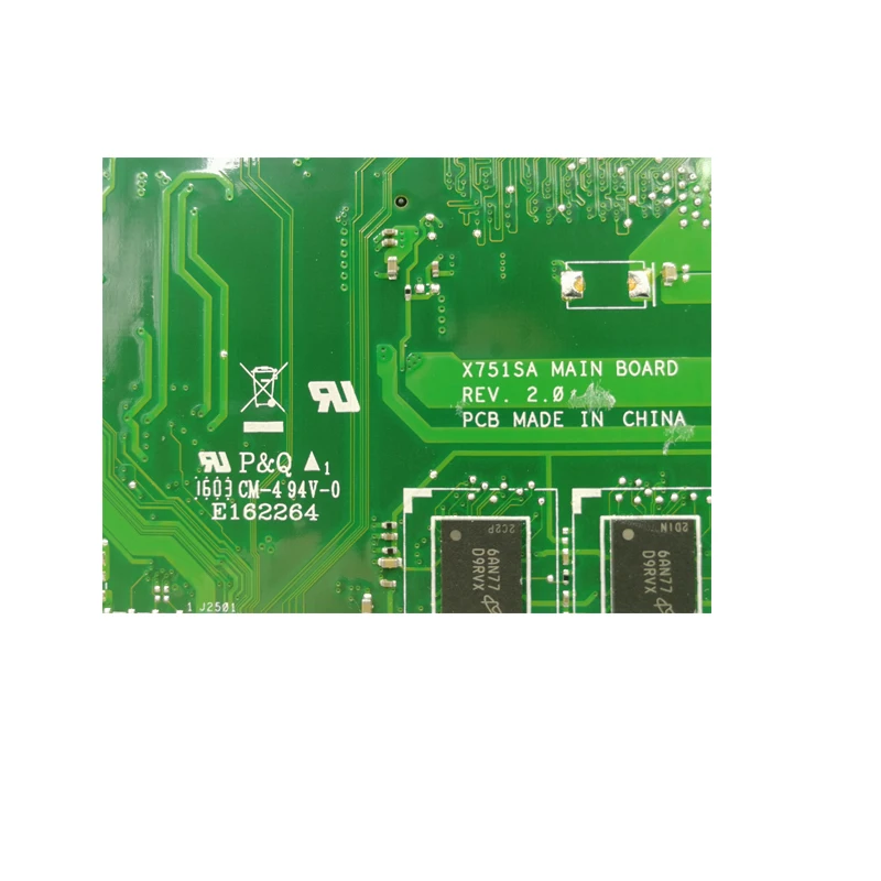 Материнская плата для ноутбука For Asus X751SA N3700 процессор 4 Гб ОЗУ материнская X751S X751SJ
