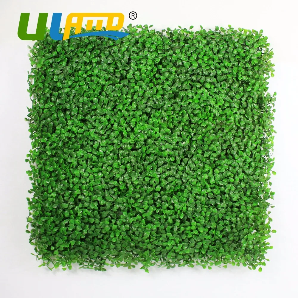 

ULAND Plastic Privacy Fence Mat 50x50cm/pc Green Leaf Wall Artificial Ivy Screen Hedges Panel Garden Outdoor Indoor Decoration