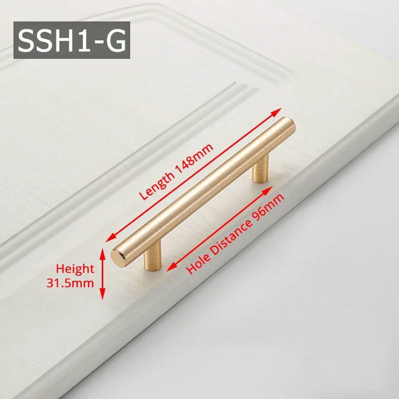 KAK цинковый сплав жемчужина золотая для шкафа ручки кухни дверные ручки дверь для ящика шкафа Ручка шкафа ручки для мебельного Оборудования - Цвет: SSH1-G-96
