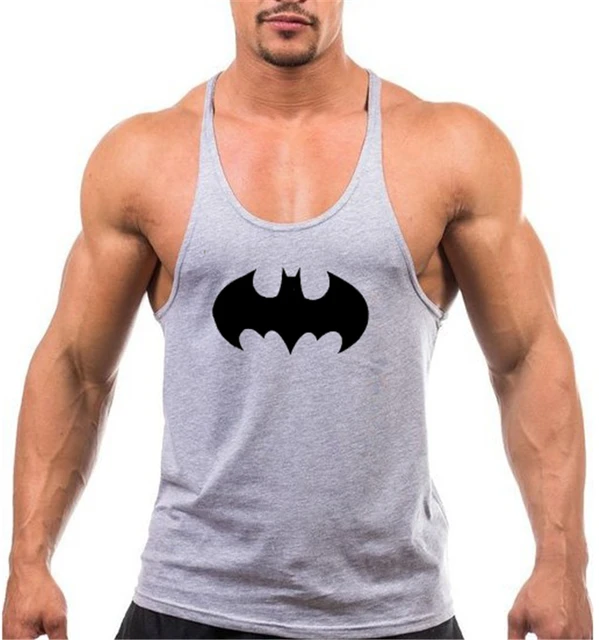 batman gyms clothing bodybuilding stringer tank tops men