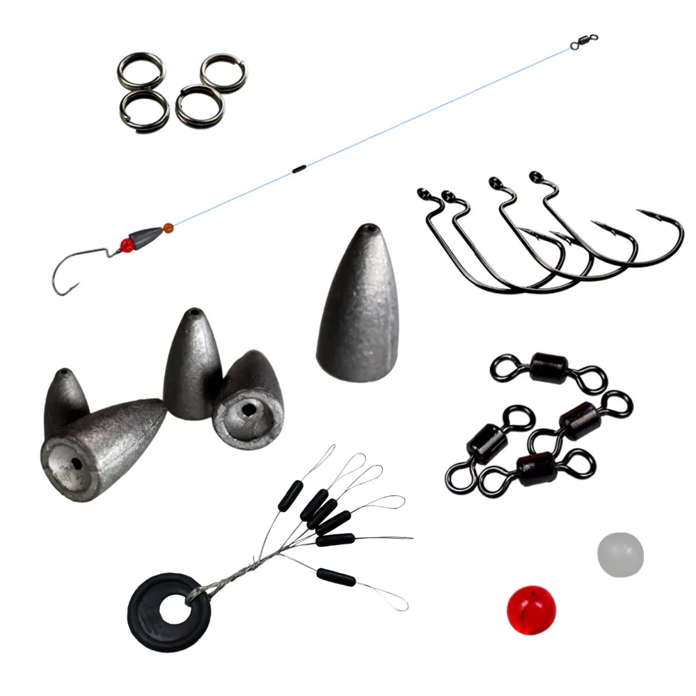 Fishing Accessories Hooks Swivels  Lead Sinker Fishing Tackle Box - 339pcs  389pcs - Aliexpress