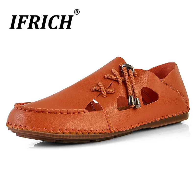 

2019 Summer Men Driving Shoes Black White Flat Leather Shoes For Mens Anti-Slip Loafers For Men Handmade Casual Sneakers Man
