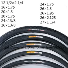 1PC 14/16/20/24/26*1.50/1.75/1.95/13/8 Tire Mountain Bike The Folding Tires 12 1/2 1/4 Neumaticos 27*1 1/4