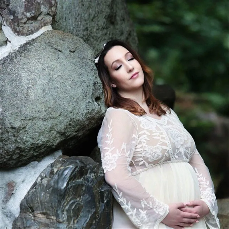 Реквизит для фотосессии для беременных; длинное платье с кружевом «кроше»; шифоновое платье для беременных; Платье для фотосессии; Одежда для беременных; платье