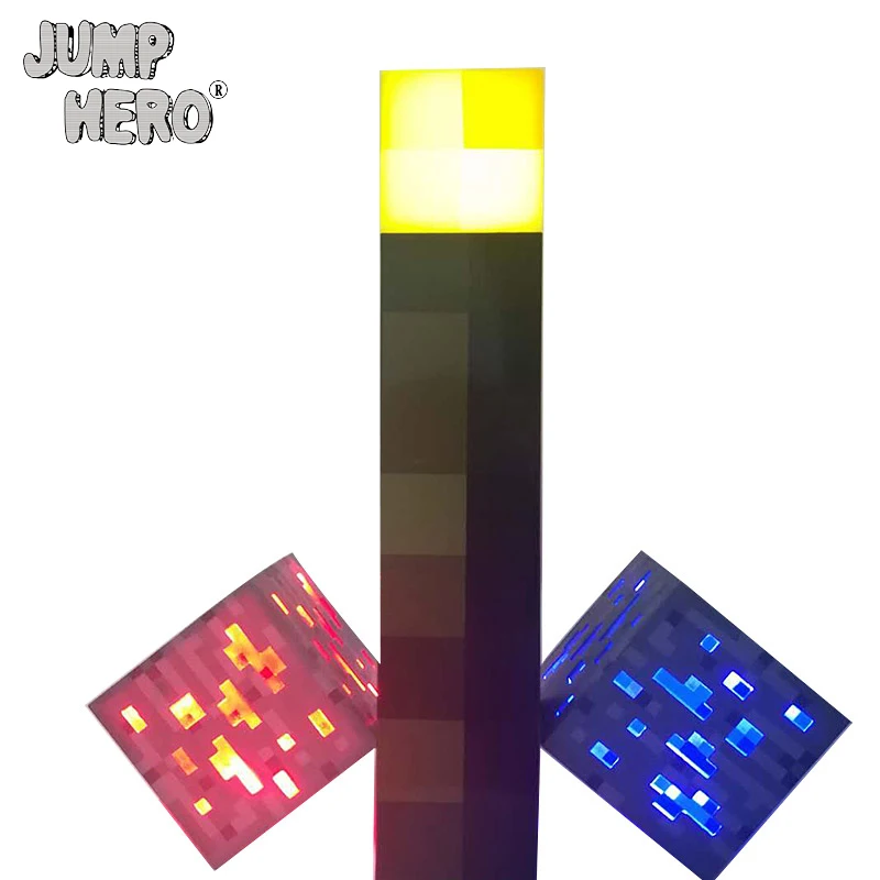 Minecraft Light Up Torch LED Action Figure Toys Wall Lamp Hand Held Wall Mount Redstone Ore Square Room Decoration for kids #EA цена Minecraft Light Up Torch LED Action Figure Toys Wall Lamp Hand Held Wall Mount Redstone Ore Square Room Decoration for kids #EA цены онлайн
