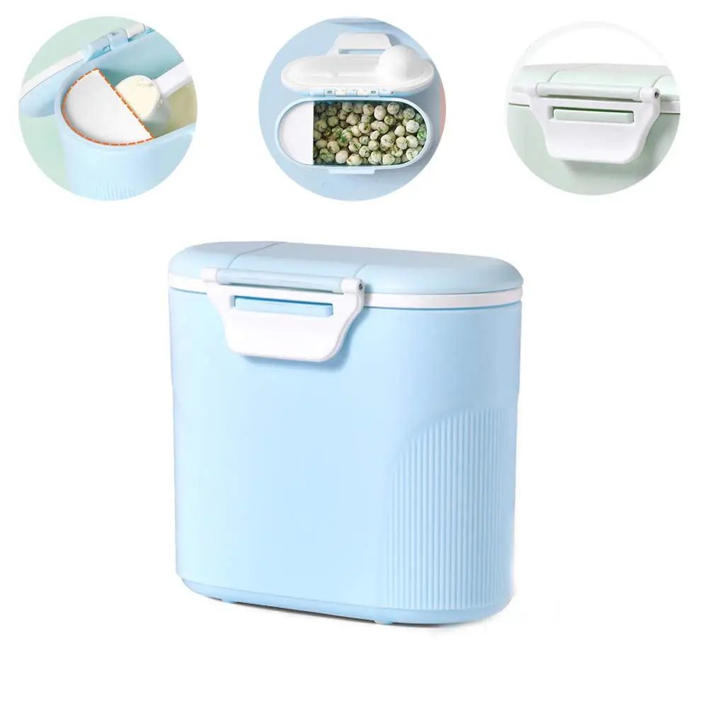 

2pcs/set Baby Milk Powder Storage Box with Scoop Portable Infant Formula Food Container with Spoon Airtight Baby Food Storage