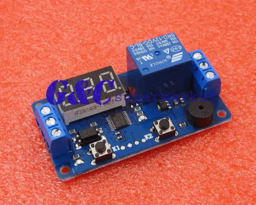 12V Display LED Timer Relay Programmable Module Delay Switch Board Car Buzzer
