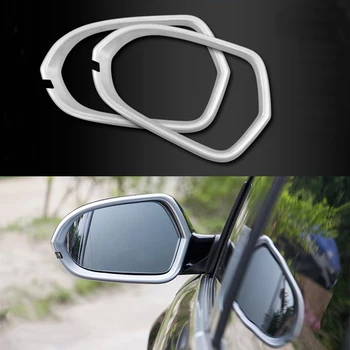 

2x Chrome Door Rearview Mirror Decorator Frame Cover Trim For Audi A6 C7 12-2017