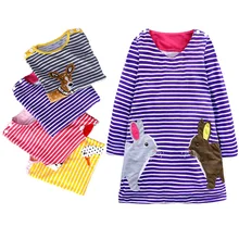 Baby Girls Cotton Dress Princess Children Clothing Robe Fille Applique Kids Spring Rabbit print Jersey Dresses for Girls Baby Girls Cotton Dress Princess Children Clothing Robe Fille Applique Kids Spring Rabbit print Jersey Dresses for Girls