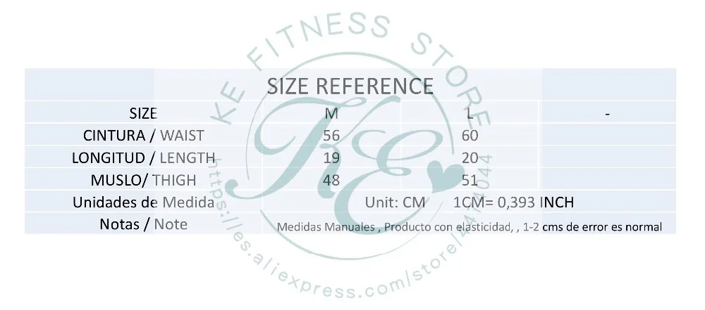 Shorts de exercício e treino