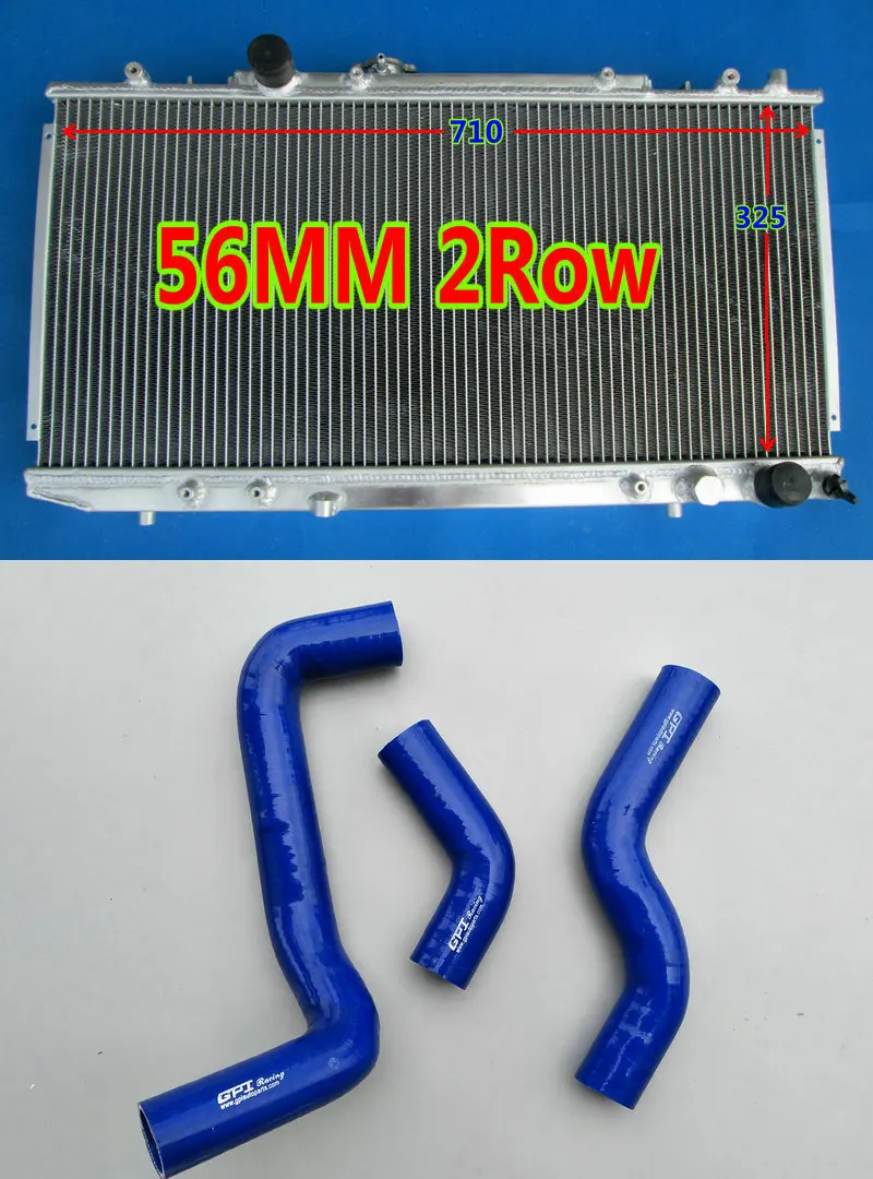 

Aluminum Radiator + silicone Coolant hose for Toyota Celica Turbo 4WD GT-Four ST185 GT4 RC 1989-1993 2.0L 3S-GTE I4 MT 90 91 92