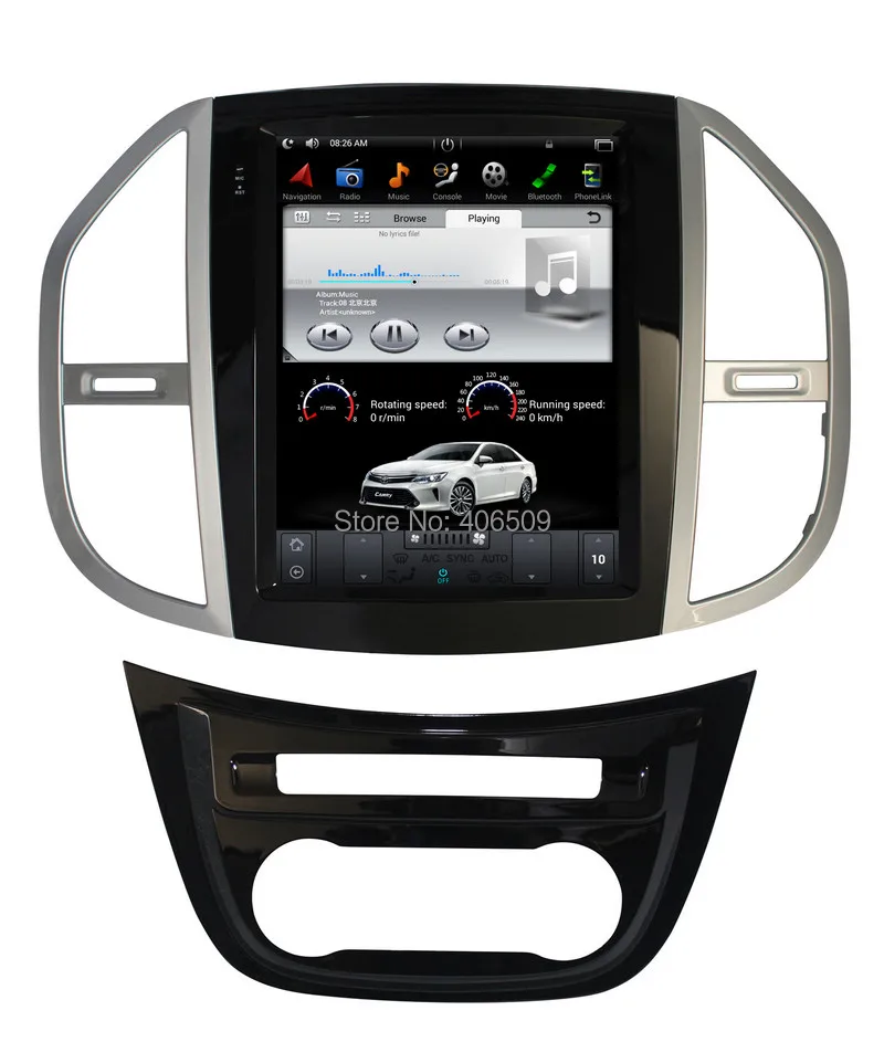12 1 &quotвертикальный экран Android 7 Автомобильный плеер GPS навигация для Mercedes Benz Vito/Metris