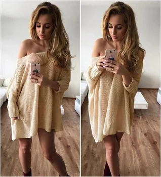 

2016 Chic Warm Sexy Turtleneck Loose Sweater Winter Long Sleeve Pullover
