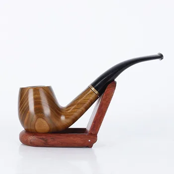 

Lighters and Smoking Accessories, Curved sandalwood pipe, Men's gift