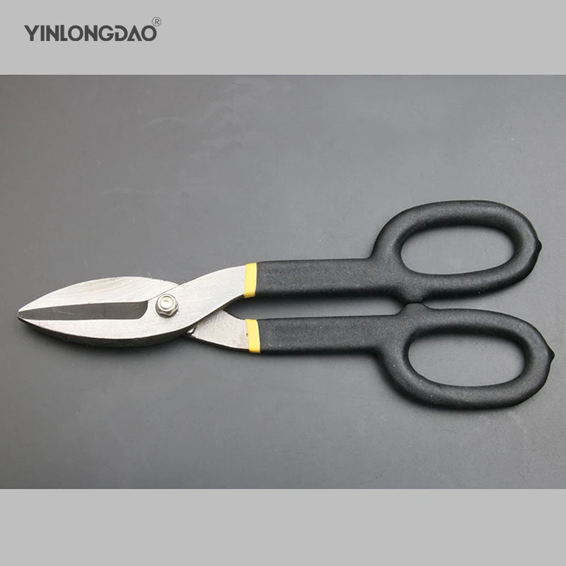 

YINLONGDAO 1pc USA-style Tin Snips Scissors Metal 8''/10''/12'' Multifuction For Cutting Clipping Metal Hand Tools