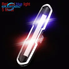 5 режимов USB Перезаряжаемый COB светодиодный велосипедный фонарь двойной цвет горный велосипед велосипедный габаритный задний фонарь Портативный прожектор