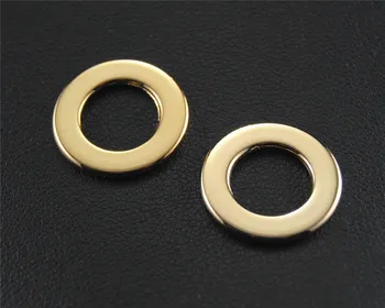 

20pcs Invariant Color KC Gold Round Circle Charms Connector DIY Necklace Bracelet Findings 15mm A1464