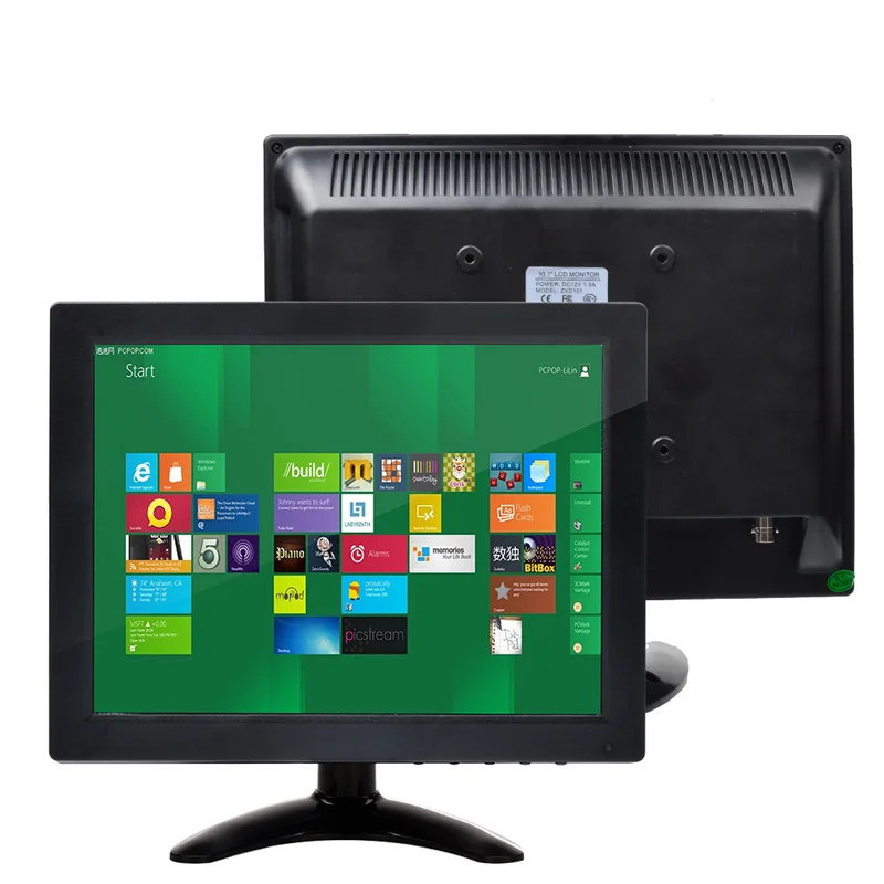 10 &quotTFT монитор ЖК-дисплей 4:3 Цвет RCA VGA разъем bnc hdmi Экран видео для ПК безопасности