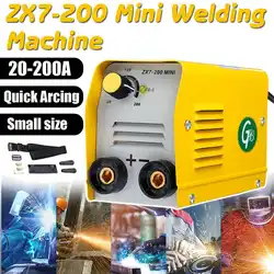 220 V ZX7-200 портативный мини Электрический сварочный аппарат дуговой силы с изолированным электродом инвертор сварщиков