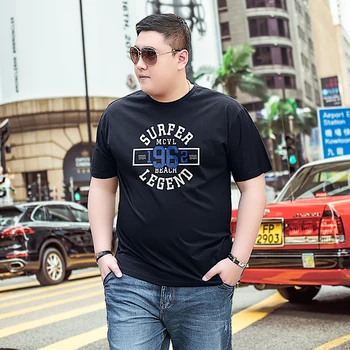 

2018 Plus size 8XL O-neck summer mens clothing Casual TOPS printed short sleeve Tshirts relaxed fit