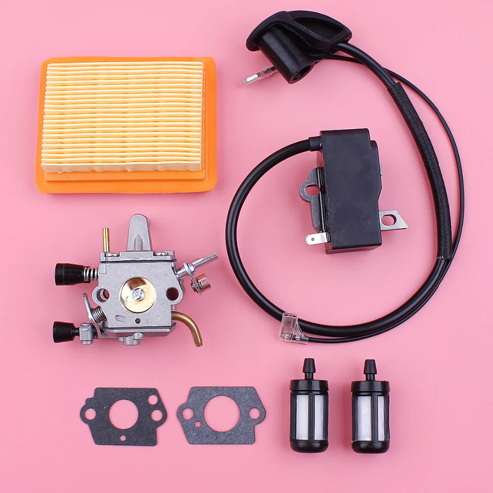 

Carburetor Ignition Coil Air Filter Kit For Stihl FS200 FS200R FS250 FS250R FS120 FS120R FS300 FS350 Trimmer Spare Part