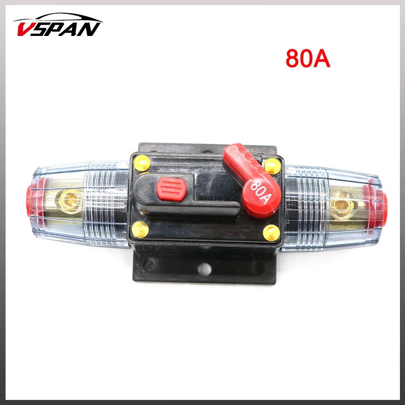 Vspan Car Audio 80Amp автоматический выключатель ручной переключатель сброса AGU Держатель
