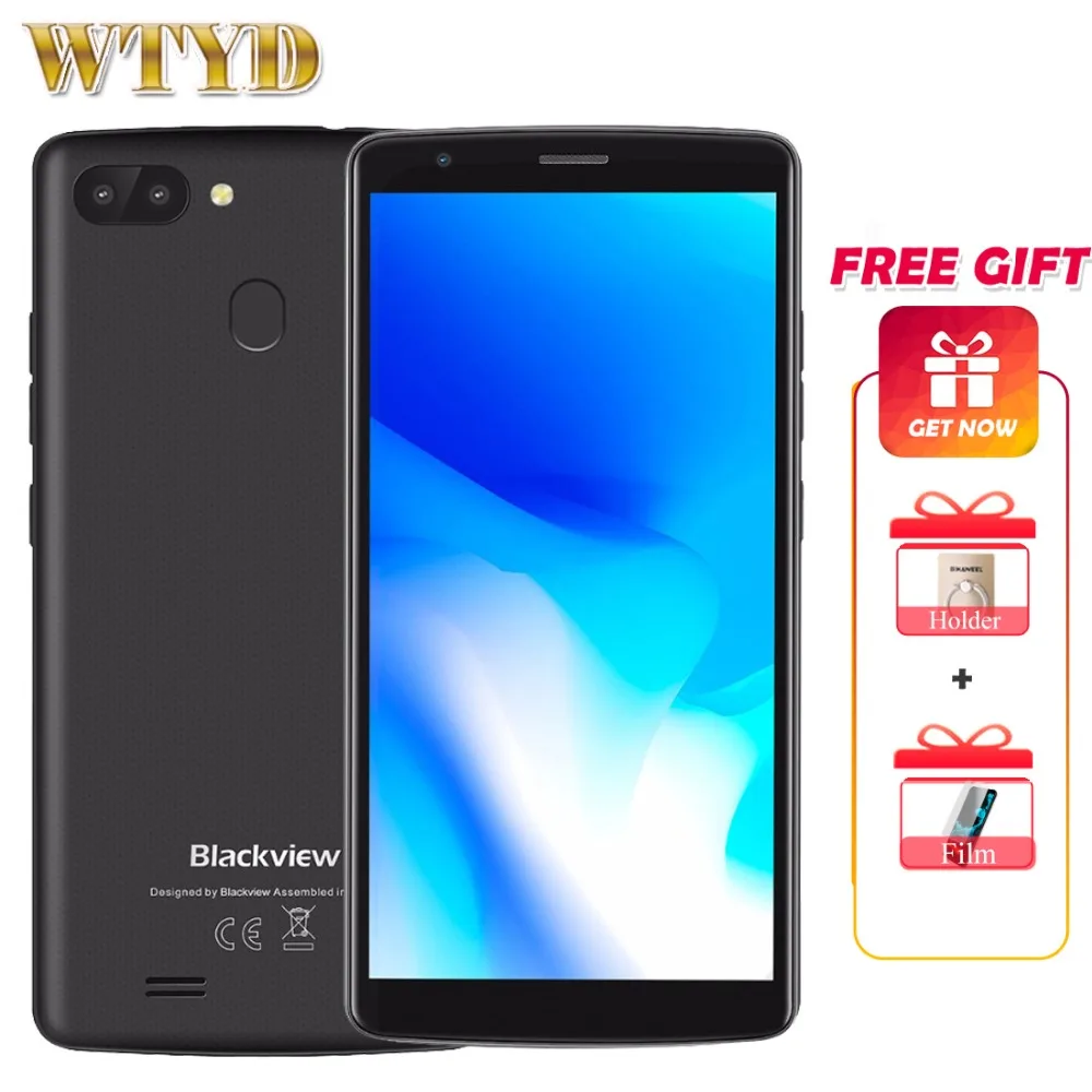 Смартфон Blackview A20 Pro 4G 5 45 дюйма 720P Android 8 1 2 + 16 ГБ 4 ядра|Смартфоны| |