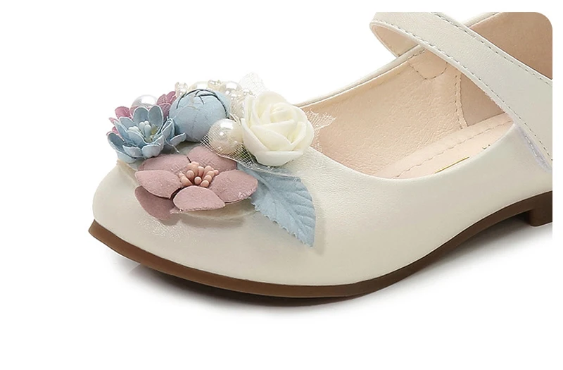 IYEAL/Новинка; Весенняя детская обувь принцессы для девочек с цветами; кожаная обувь для девочек; детская обувь для танцевальной вечеринки; тонкие туфли принцессы для малышей