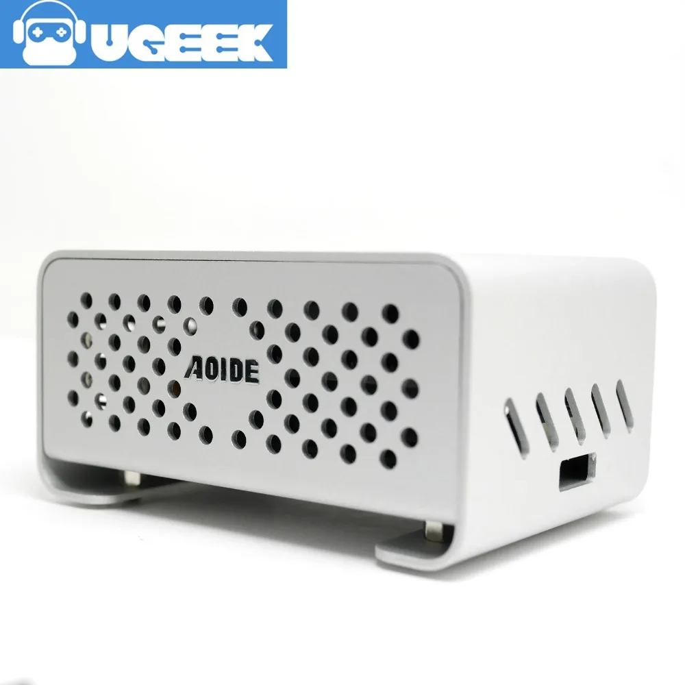  Aoide UGEEK DAC II Hifi Sound Card+Raspberry Pi 4 Model B (1GB RAM)+Aluminium Case KitES9018K2M384 
