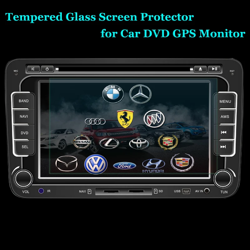 

Premium Glass Film 0.5mm Real Tempered Glass 6 ~ 8 inch Screen Protector for Car GPS PDA MP4 Video DVD Glass Screen Protector