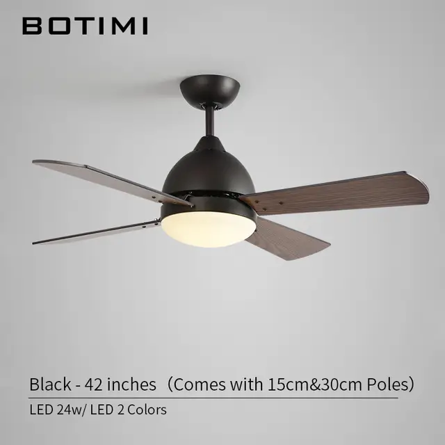 Botimi New Arrival 42 Inch Led Ceiling Fan For Living Room Modern