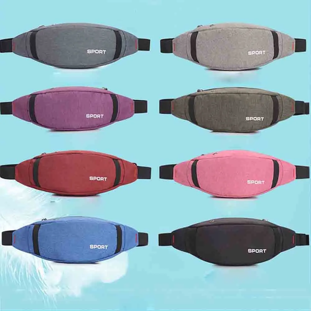 

Fanny Pack Fashion Unisex Casual Sports Headset Purse Nylon Breast Package Messenger Bag Money Travelling Mobile Phone #5.9