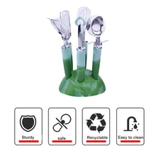 7 шт./компл. Кухня гаджет комплект Нержавеющая сталь посуда с мягкими ручками MJJ88