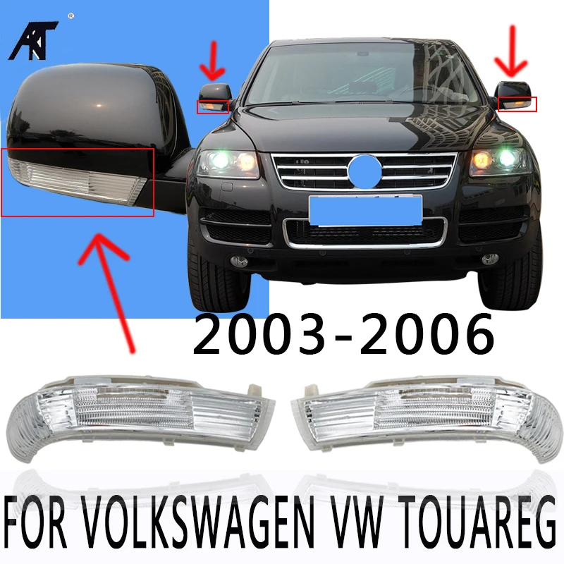 

Right & Left Side Rear View Mirror LED Turn Signal Light Lamp 7L6 949 101 B A For Volkswagen VW TOUAREG 2003 - 2006