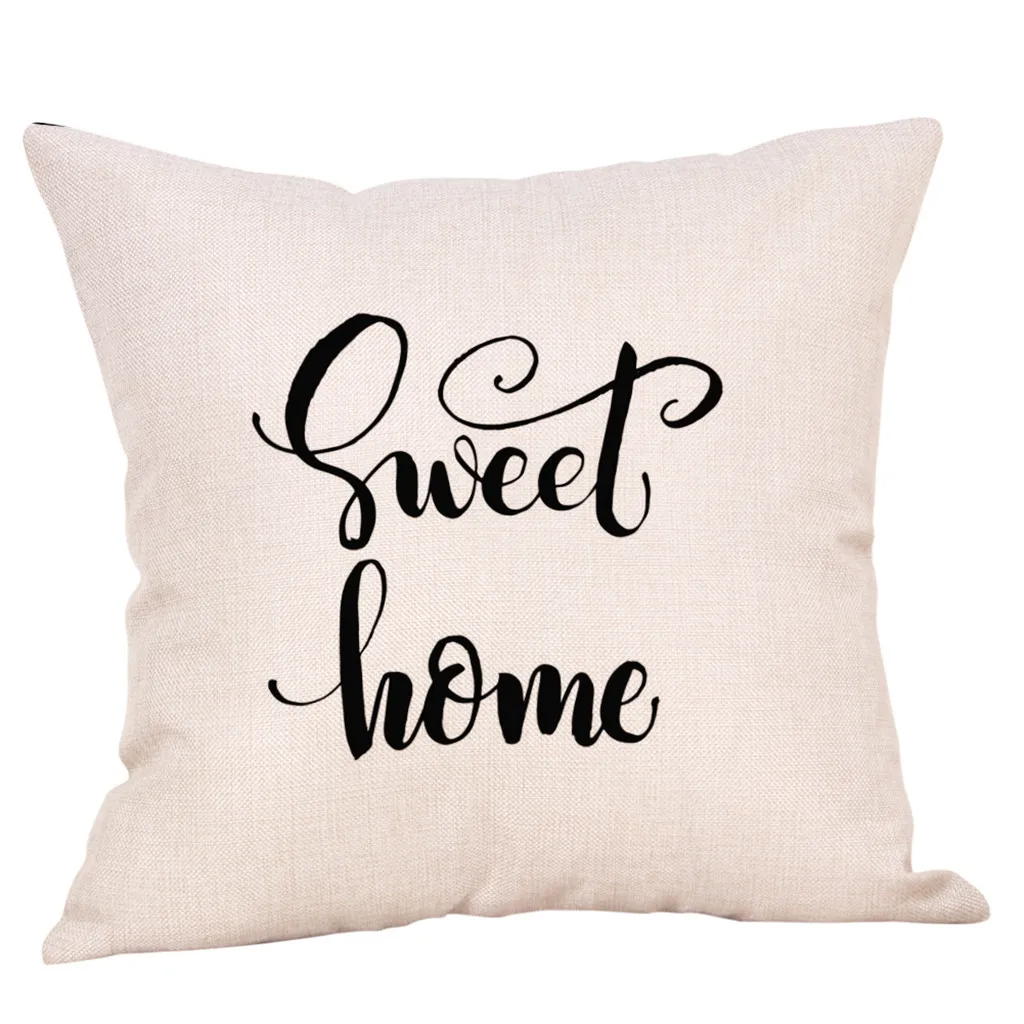 45x45 см Cojines Decorativos Para диван Sweet Home хлопковые льняные квадратные чехлы на подушки Home Decor диван Чехлы kussenhoes