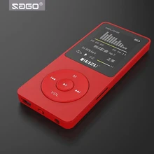 SAGO Original English version Ultrathin Stereo Speaker MP3 Player with 8GB storage Mini Music Player can