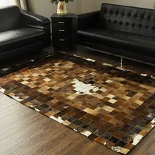 Модный художественный ковер Натуральная Воловья кожа 3d ковры