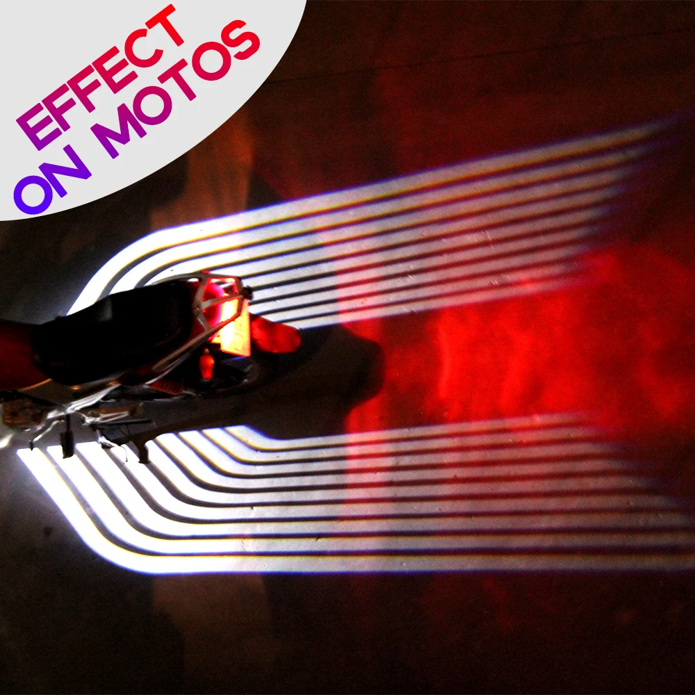 CNSUNNYLIGHT Car/Motorcycle LED Decorative Light Welcome Emergency Signal Wings Lamp Projector Shadow Lighting Fog Warning Light