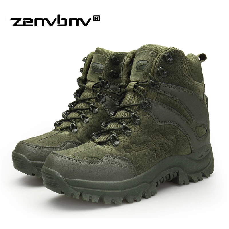 Vente Hiver Automne Armée Militaire des Hommes En Plein Air Désert Combat Tactique mi mollet Bottes Hommes Neige Tactique Randonnée Bottes botas Hombre Zapats