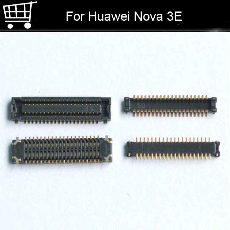 2pcs FPC connector For Huawei Nova 3E LCD display screen on Flex cable On motherboard mainboard Nova3E Repair Parts | Мобильные